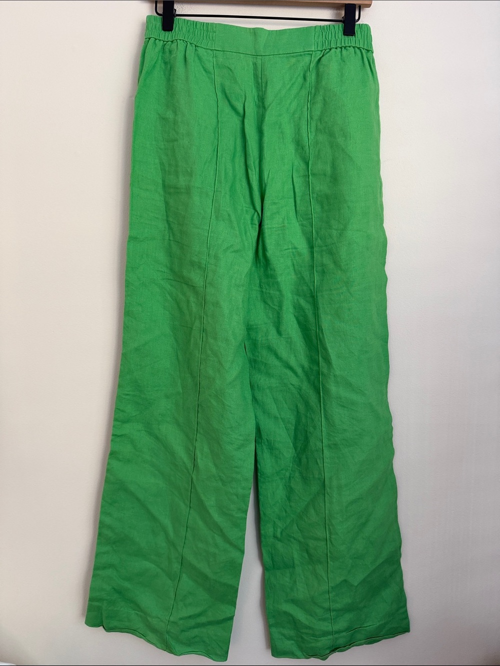 COS green pleated wide-leg pants 4 - Picture 3 of 6